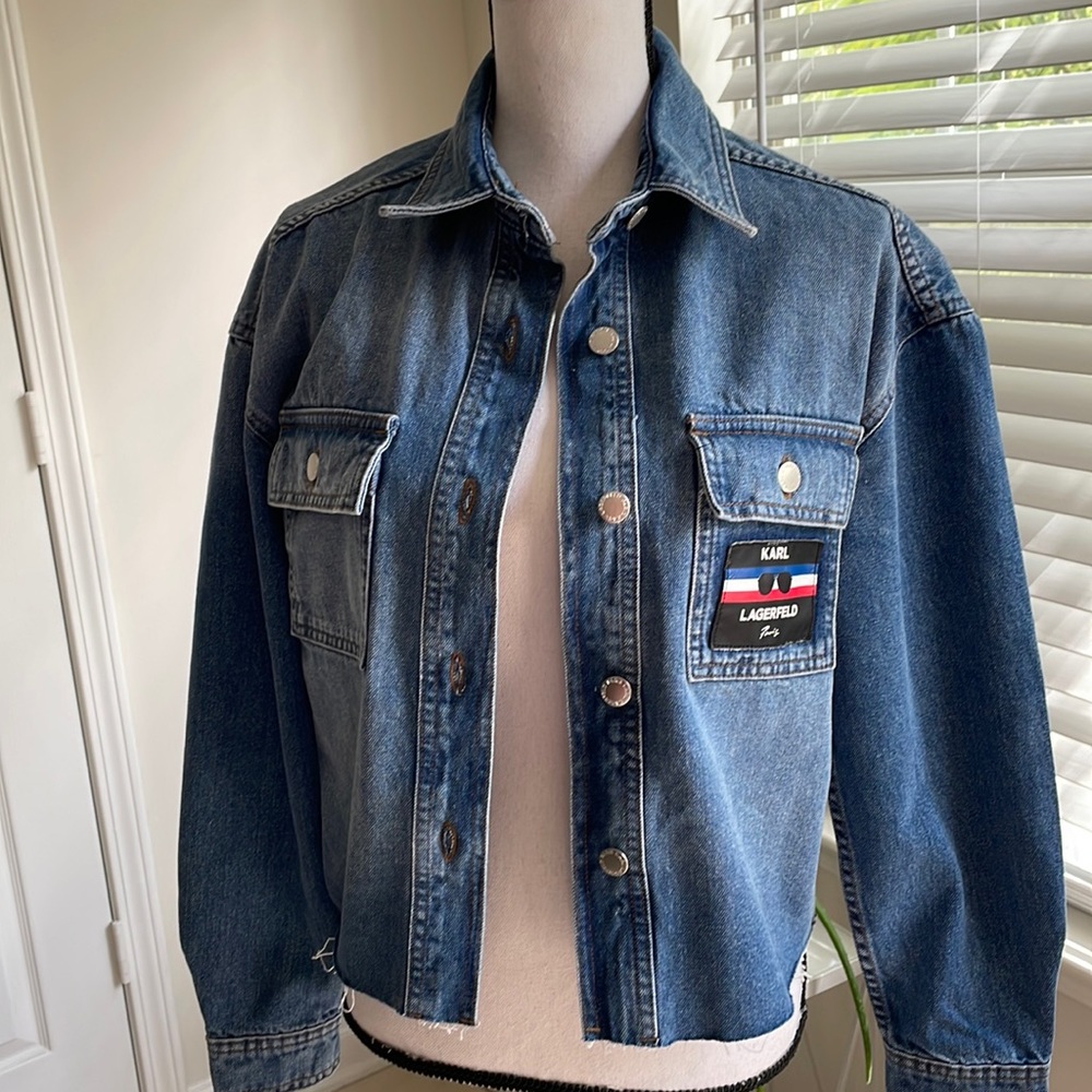 NWT Karl Lagerfeld Jean jacket